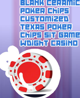 Blank poker chips