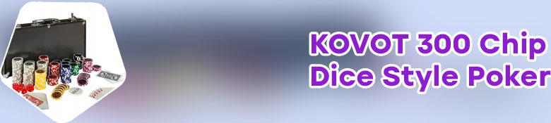 Kovot 300 chip dice style poker set