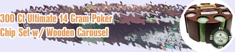 Poker chips carousel