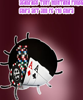 Scarface poker chip set